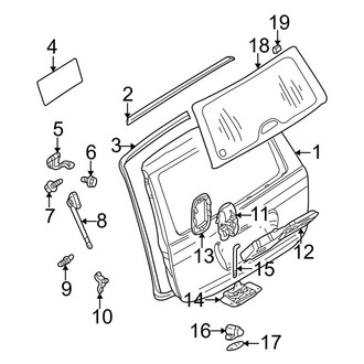 Mercedes-Benz OE - Lift Gate - Gate & Hardware