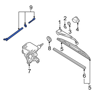 Mercedes-Benz OE - Rear Back Glass Washer Nozzle