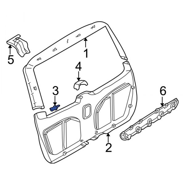 Liftgate Trim Cover Clip