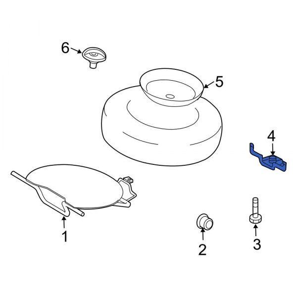 MercedesBenz OE 1634030173 Rear Spare Tire Compartment Cover Latch