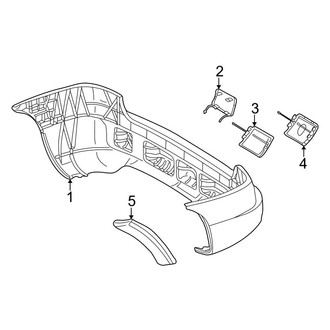 Mercedes-Benz OE - Rear Bumper - Bumper & Components