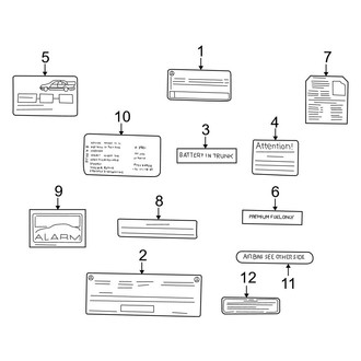 Mercedes-Benz OE - Information Labels - Labels (Convertible)