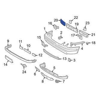 Mercedes-Benz OE - Front Right Bumper Impact Absorber