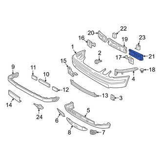 Mercedes-Benz OE - Front Left Bumper Impact Absorber
