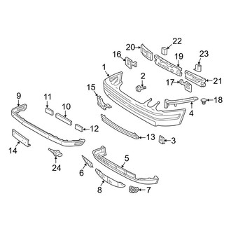 Mercedes-Benz OE - Front Bumper - Bumper & Components