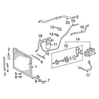 Mercedes-Benz OE - Air Conditioner & Heater - Condenser, Compressor & Lines