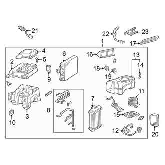 Mercedes-Benz OE - Air Conditioner & Heater - Evaporator & Heater Components