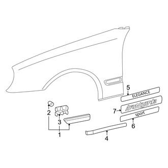 Mercedes-Benz OE - Fender - Exterior Trim
