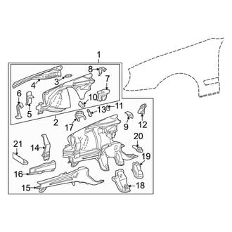 Mercedes-Benz OE - Fender - Structural Components & Rails