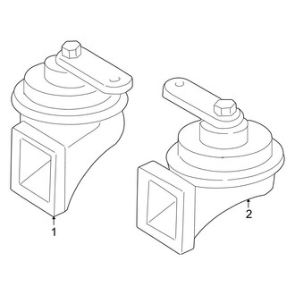 Mercedes-Benz OE - Electrical - Horn (Convertible)