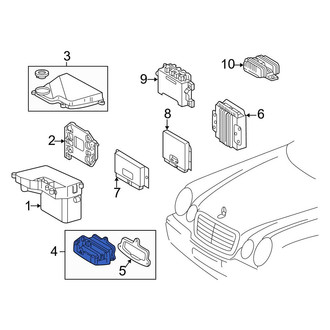 Mercedes-Benz OE - Lower Engine Control Module (ECM) Bracket