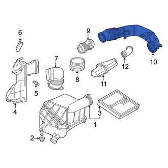 Mercedes-Benz OE - Rear Engine Air Intake Hose