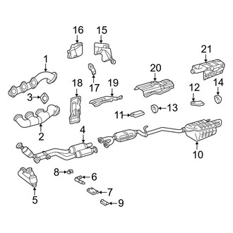 Mercedes-Benz OE - Exhaust System - Exhaust Components (Coupe)