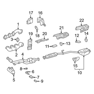 Mercedes-Benz OE - Exhaust System - Exhaust Components (Convertible)
