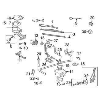 Mercedes-Benz OE - Windshield - Wiper & Washer Components (Coupe)