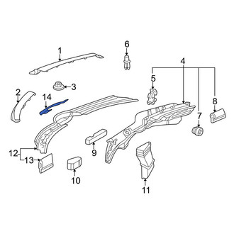 Mercedes-Benz OE - Inner Cowl Grille Panel Seal