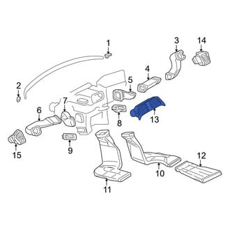 Mercedes-Benz OE - Center Dashboard Air Vent