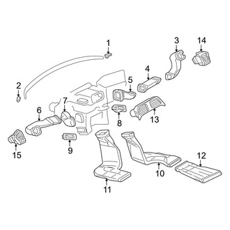 Mercedes-Benz OE - Instrument Panel - Ducts