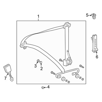 Mercedes-Benz OE - Restraint Systems - Front Seat Belts (Convertible)
