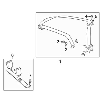 Mercedes-Benz OE - Restraint Systems - Rear Seat Belts (Convertible)