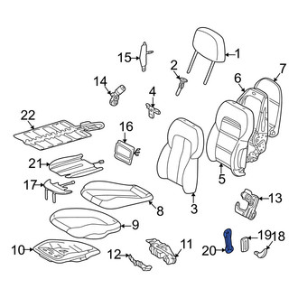 Mercedes-Benz OE - Front Seat Back Reinforcement Plate