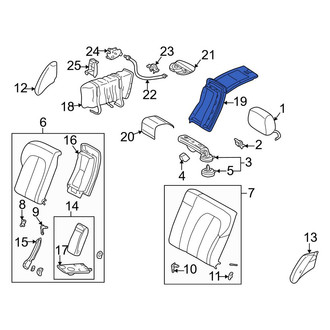 Mercedes-Benz OE - Seat Ski Bag Bracket