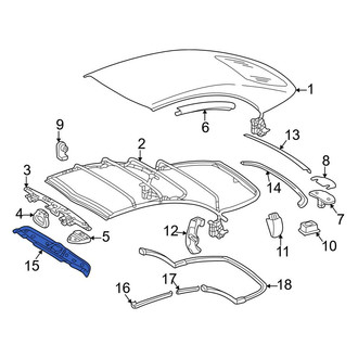 Mercedes-Benz OE - Roof Header Panel