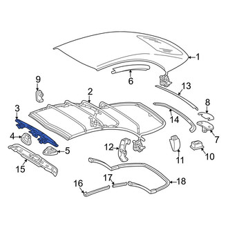 Mercedes-Benz OE - Convertible Top Lock Pad