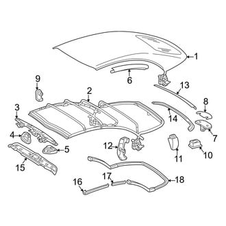 Mercedes-Benz OE - Convertible/Soft Top - Frame & Components (Convertible)