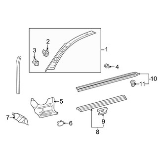 Mercedes-Benz OE - Pillars, Rocker & Floor - Interior Trim (Coupe)