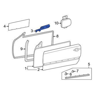Mercedes-Benz OE - Front Left Door Interior Trim Panel Insulator