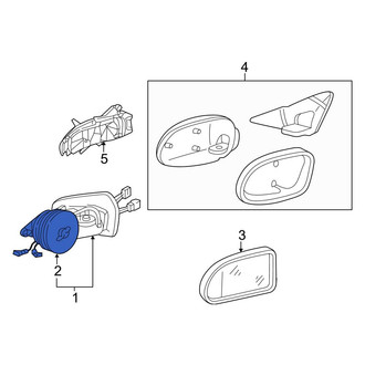 Mercedes-Benz OE - Front Door Mirror Drive Motor