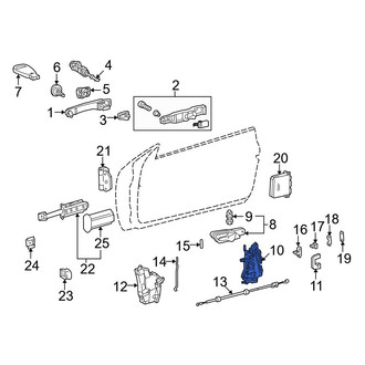 Mercedes-Benz OE - Front Left Door Latch Assembly