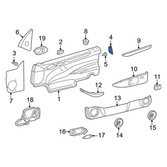 Mercedes-Benz OE - Left Door Trim Molding