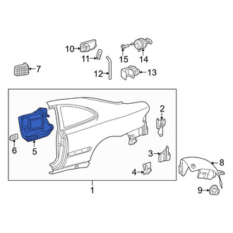 Mercedes-Benz OE - Rear Left Quarter Panel Reinforcement