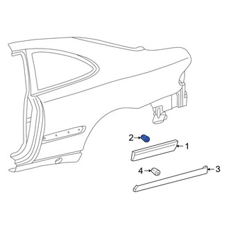 Mercedes-Benz OE - Quarter Panel Molding Clip