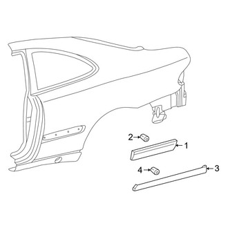 Mercedes-Benz OE - Quarter Panel - Exterior Trim (Coupe)