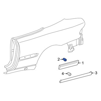 Mercedes-Benz OE - Quarter Panel Molding Clip