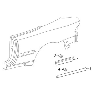 Mercedes-Benz OE - Quarter Panel - Exterior Trim (Convertible)