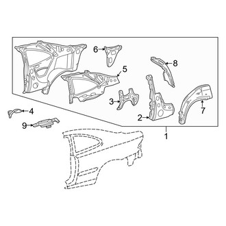 Mercedes-Benz OE - Quarter Panel - Inner Structure (Coupe)