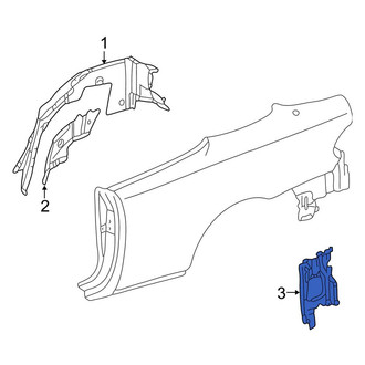 Mercedes-Benz OE - Left Body B-Pillar Reinforcement
