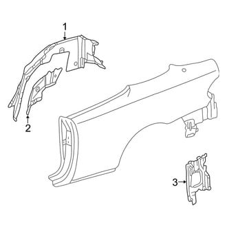 Mercedes-Benz OE - Quarter Panel - Inner Structure (Convertible)