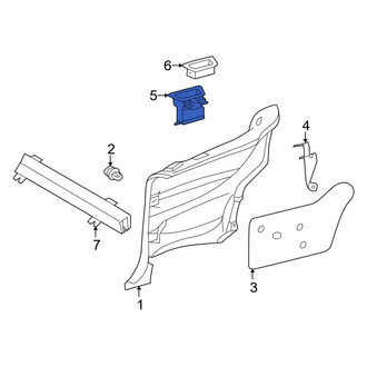 Mercedes-Benz OE - Left Interior Quarter Panel Trim Panel Insert