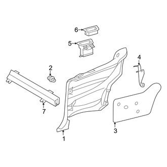 Mercedes-Benz OE - Quarter Panel - Interior Trim (Convertible)