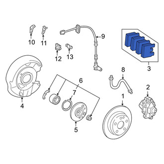 Mercedes-Benz OE - Rear Disc Brake Pad Set