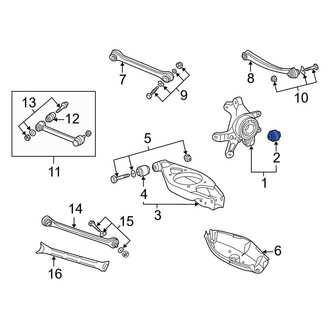 Mercedes-Benz OE - Rear Suspension Knuckle Bushing