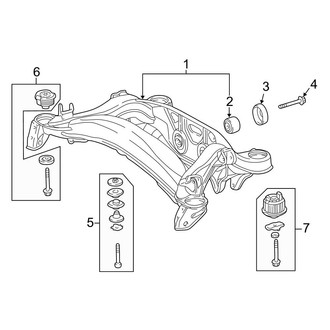 Mercedes-Benz OE - Rear Suspension - Suspension Mounting