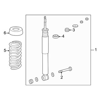 Mercedes-Benz OE - Rear Suspension - Shocks & Components (W/O Self Leveling)