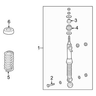 Mercedes-Benz OE - Rear Suspension - Shocks & Components (With Self Leveling), (Coupe)