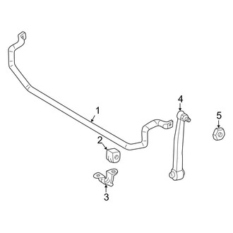Mercedes-Benz OE - Rear Suspension - Stabilizer Bar & Components (W/O Self Leveling)